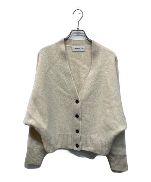 DEPAREILLE（デパリエ）DEPAREILLE (デパリエ) ヤクニットカーディガン アイボリー サイズ:SIZE 38の古着・服飾アイテム