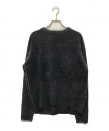 ATON（エイトン）の古着「カシミヤシャギーニット」｜ネイビー