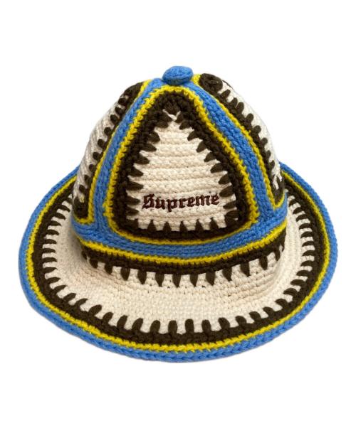 SUPREME（シュプリーム）Supreme (シュプリーム) CROCHET EDGE BALL HAT(クロシェ・エッジ・ボール・ハット) アイボリーの古着・服飾アイテム
