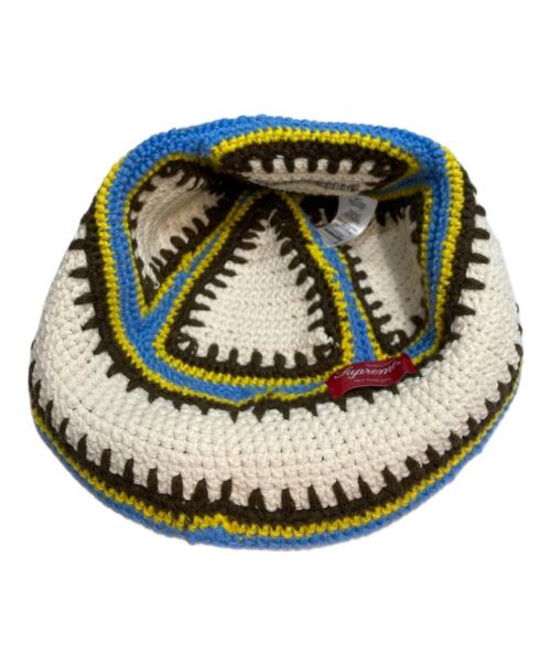 SUPREME（シュプリーム）Supreme (シュプリーム) CROCHET EDGE BALL HAT(クロシェ・エッジ・ボール・ハット) アイボリーの古着・服飾アイテム