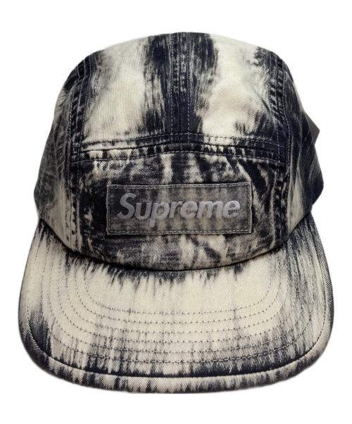 SUPREME（シュプリーム）Supreme (シュプリーム) 24SS Bleached Chino Camp Cap(ブリーチド・チノ・キャンプ・キャップ) アイボリー×ブラック 未使用品の古着・服飾アイテム