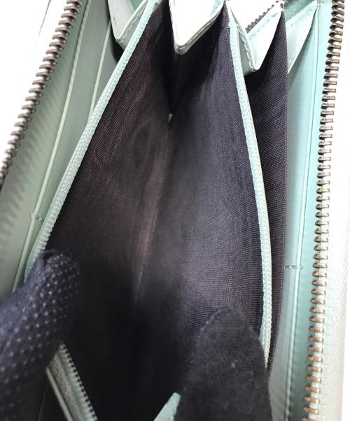 GUCCI（グッチ）GUCCI (グッチ) GGシマロングウォレット ミントの古着・服飾アイテム