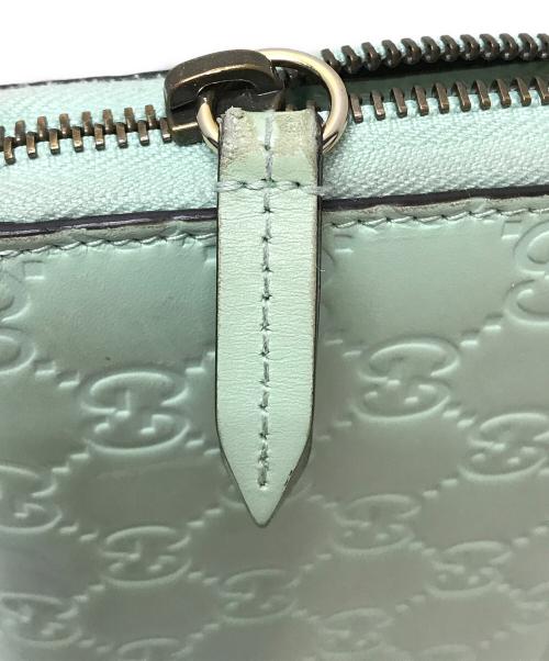 GUCCI（グッチ）GUCCI (グッチ) GGシマロングウォレット ミントの古着・服飾アイテム