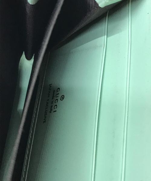 GUCCI（グッチ）GUCCI (グッチ) GGシマロングウォレット ミントの古着・服飾アイテム