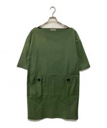 BOTTEGA VENETA（ボッテガベネタ）の古着「20SSコットンワンピース」｜グリーン