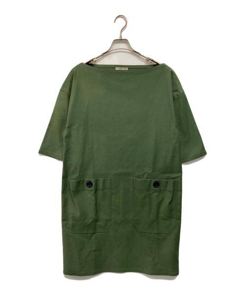 BOTTEGA VENETA（ボッテガベネタ）BOTTEGA VENETA (ボッテガベネタ) 20SSコットンワンピース グリーン サイズ:SIZE 42の古着・服飾アイテム