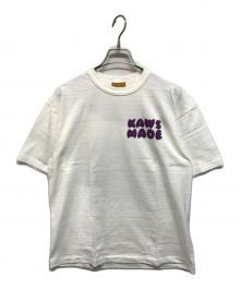 HUMAN MADE×KAWS（ヒューマンメイド×カウズ）の古着「25AW KAWS MADE GRAPHIC T-SHIRT #3」｜ホワイト×パープル