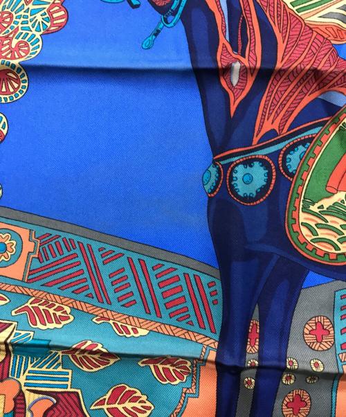 HERMES（エルメス）HERMES (エルメス) スカーフ ブルーの古着・服飾アイテム