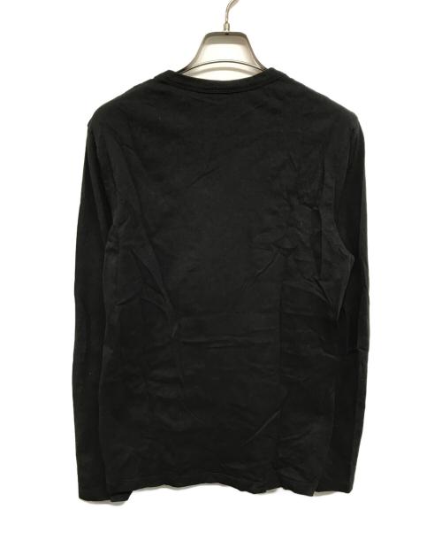 MONCLER（モンクレール）MONCLER (モンクレール) 星座刺繍ロゴカットソー 長袖 ロゴ ロンT ブラック サイズ:Sの古着・服飾アイテム