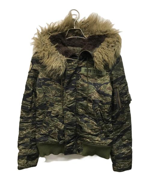 hysterics（ヒステリックス）hysterics (ヒステリックス) N-2B プリマロフト ジャケット オリーブ サイズ:FREEの古着・服飾アイテム