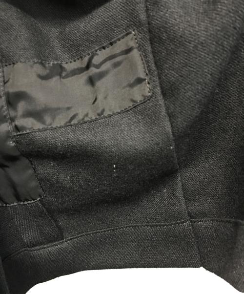 BLACK COMME des GARCONS（ブラックコムデギャルソン）BLACK COMME des GARCONS (ブラックコムデギャルソン) ウールライダースジャケット ブラック サイズ:SIZE XSの古着・服飾アイテム