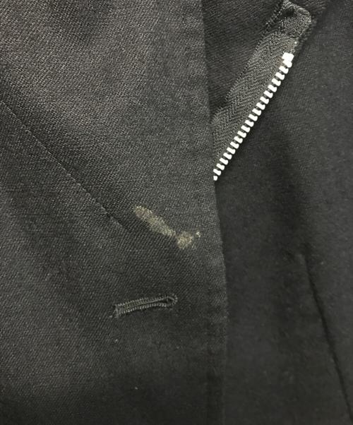 BLACK COMME des GARCONS（ブラックコムデギャルソン）BLACK COMME des GARCONS (ブラックコムデギャルソン) ウールライダースジャケット ブラック サイズ:SIZE XSの古着・服飾アイテム