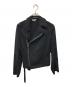 BLACK COMME des GARCONS（ブラックコムデギャルソン）の古着「ウールライダースジャケット」｜ブラック