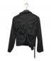 BLACK COMME des GARCONS (ブラックコムデギャルソン) ウールライダースジャケット ブラック サイズ:SIZE XS：15000円