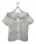 COMME des GARCONS GIRL (コムデギャルソンガール) ruffled sheer shirt(ッフルド・シアー・シャツ) ホワイト サイズ:S：10000円