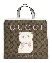 GUCCI（グッチ）の古着「〔チルドレンズ〕GG プリント トートバッグ」｜ブラウン