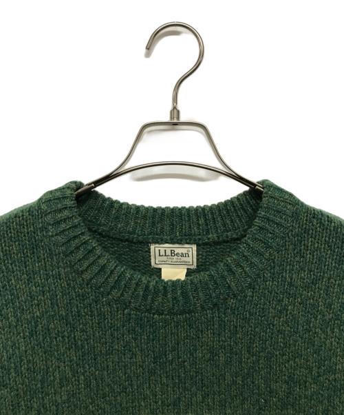 L.L.Bean（エルエルビーン）L.L.Bean (エルエルビーン) ウールロゴニット グリーン サイズ:XLの古着・服飾アイテム