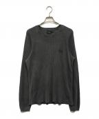 stussyステューシー）の古着「Raglan Thermal L/S Crew Washed」｜グレー