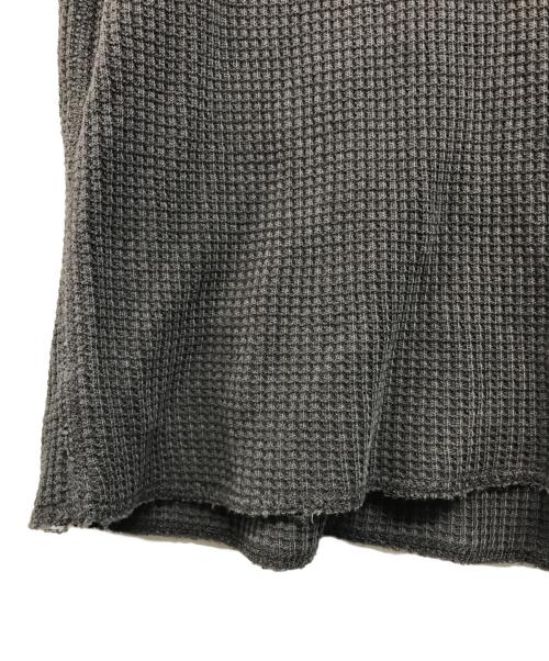 stussy（ステューシー）stussy (ステューシー) Raglan Thermal L/S Crew Washed グレー サイズ:Lの古着・服飾アイテム