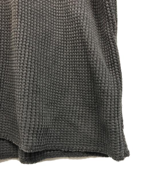 stussy（ステューシー）stussy (ステューシー) Raglan Thermal L/S Crew Washed グレー サイズ:Lの古着・服飾アイテム