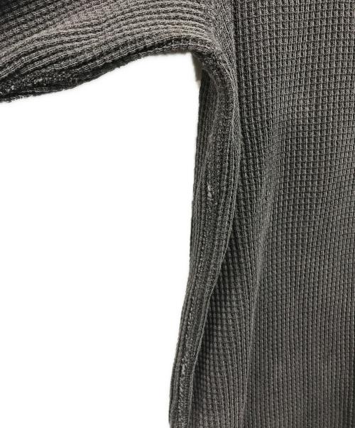 stussy（ステューシー）stussy (ステューシー) Raglan Thermal L/S Crew Washed グレー サイズ:Lの古着・服飾アイテム