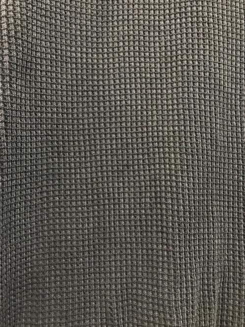 stussy（ステューシー）stussy (ステューシー) Raglan Thermal L/S Crew Washed グレー サイズ:Lの古着・服飾アイテム