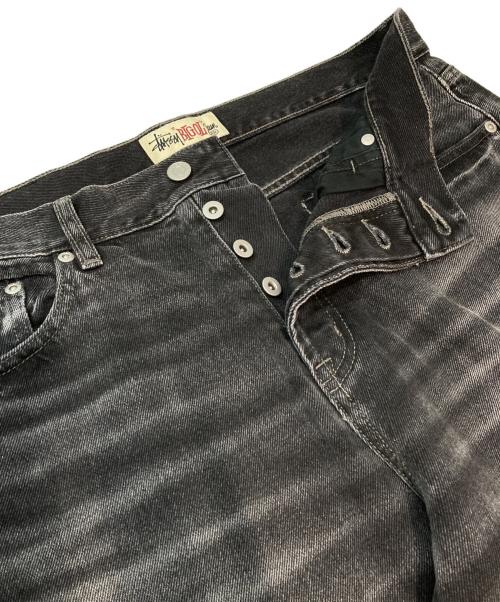 stussy（ステューシー）stussy　 (ステューシー) ヴィンテージ加工デニムパンツ グレー サイズ:81cm (W32)の古着・服飾アイテム