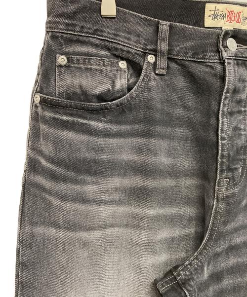 stussy（ステューシー）stussy　 (ステューシー) ヴィンテージ加工デニムパンツ グレー サイズ:81cm (W32)の古着・服飾アイテム