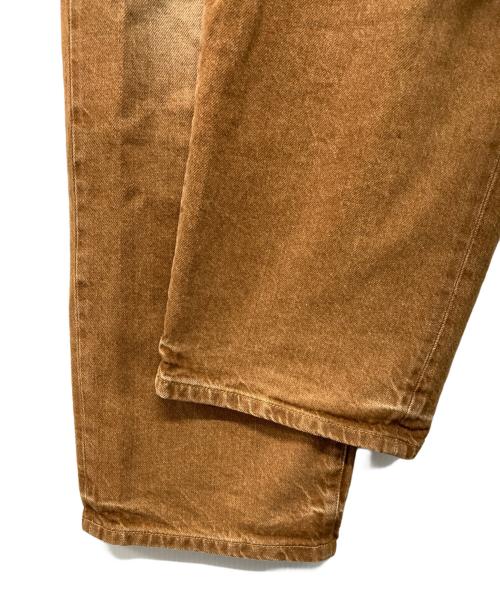 stussy（ステューシー）stussy　 (ステューシー) BIG OL' JEAN DENIM デニムパンツ（ラグラン・ビッグ・オール・ジーン・デニム） ブラウン サイズ:81cm (W32)の古着・服飾アイテム