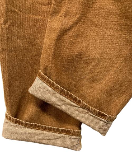 stussy（ステューシー）stussy　 (ステューシー) BIG OL' JEAN DENIM デニムパンツ（ラグラン・ビッグ・オール・ジーン・デニム） ブラウン サイズ:81cm (W32)の古着・服飾アイテム