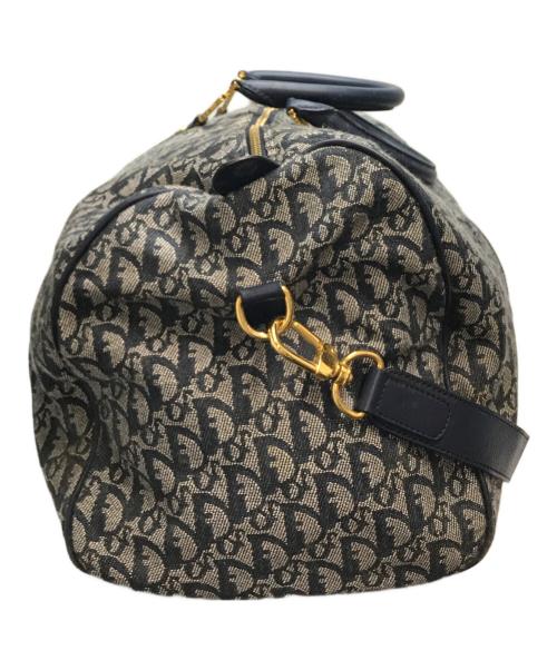 Christian Dior（クリスチャン ディオール）Christian Dior (クリスチャン ディオール) トロッター柄ボストンバッグ ネイビー×グレーの古着・服飾アイテム