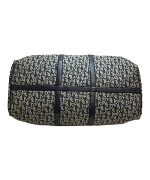 Christian Dior（クリスチャン ディオール）Christian Dior (クリスチャン ディオール) トロッター柄ボストンバッグ ネイビー×グレーの古着・服飾アイテム