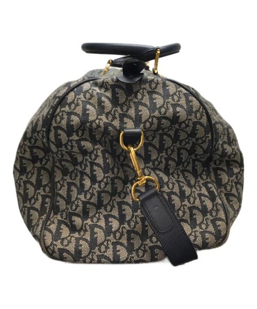 Christian Dior（クリスチャン ディオール）Christian Dior (クリスチャン ディオール) トロッター柄ボストンバッグ ネイビー×グレーの古着・服飾アイテム