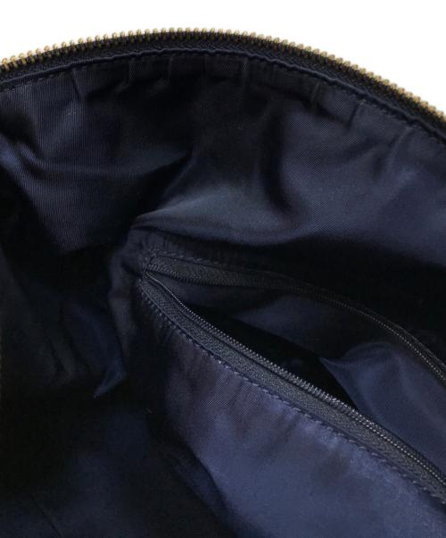 Christian Dior（クリスチャン ディオール）Christian Dior (クリスチャン ディオール) トロッター柄ボストンバッグ ネイビー×グレーの古着・服飾アイテム