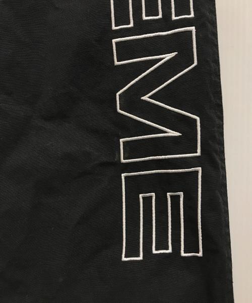 SUPREME（シュプリーム）SUPREME (シュプリーム) 25FW Spellout Embroidered Ripstop Track Pant(スペルアウト・エンブロイダード・リップストップ・トラックパンツ) ブラック サイズ:Lの古着・服飾アイテム