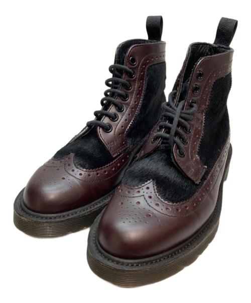 Dr.Martens（ドクターマーチン）Dr.Martens (ドクターマーチン) マティアス 7ホールブーツ パープル×ブラック サイズ:UK4　US　L6の古着・服飾アイテム