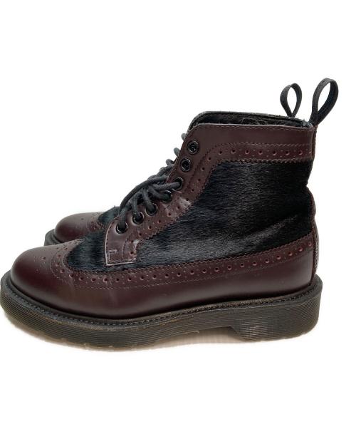 Dr.Martens（ドクターマーチン）Dr.Martens (ドクターマーチン) マティアス 7ホールブーツ パープル×ブラック サイズ:UK4　US　L6の古着・服飾アイテム