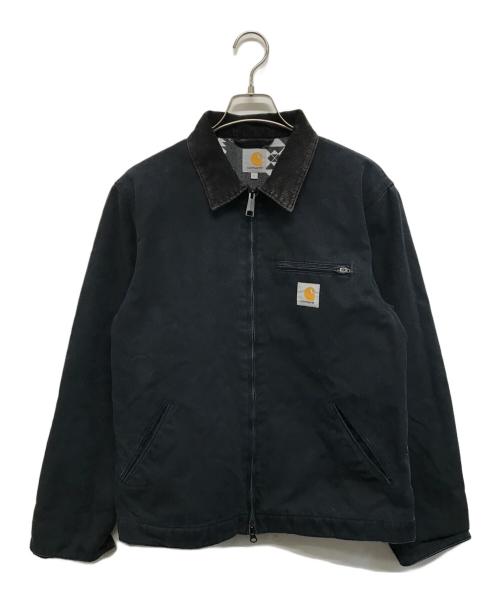 CarHartt（カーハート）CarHartt (カーハート) 裏地ネイティブ柄デトロイトジャケット DETROIT JACKET ネイビー サイズ:Lの古着・服飾アイテム