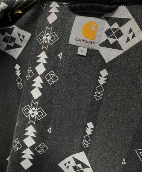 CarHartt（カーハート）CarHartt (カーハート) 裏地ネイティブ柄デトロイトジャケット DETROIT JACKET ネイビー サイズ:Lの古着・服飾アイテム