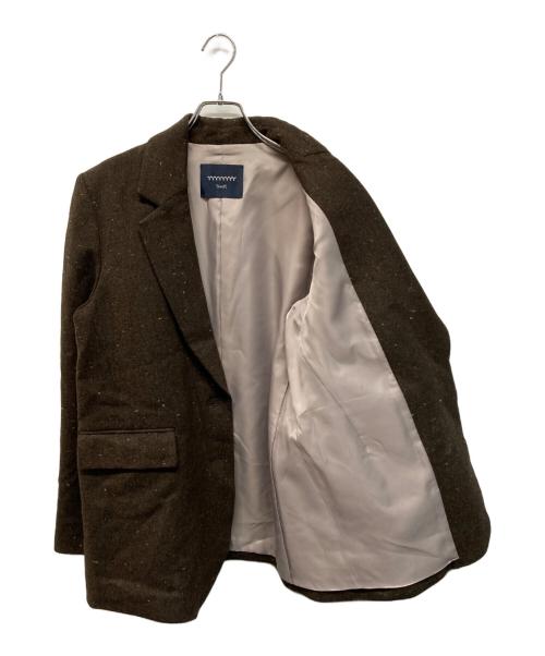 YANUK（ヤヌーク）YANUK (ヤヌーク) 2Bジャケット ブラウン サイズ:Mの古着・服飾アイテム