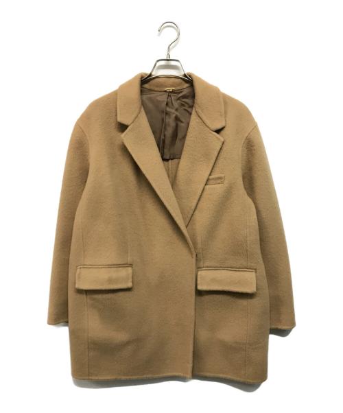 DEUXIEME CLASSE（ドゥーズィエム クラス）Deuxieme Classe (ドゥーズィエム クラス) victorian シャギー ショートコート ベージュ サイズ:-の古着・服飾アイテム