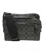 COACHコーチ）の古着「シグネチャーショルダーバッグ」｜ブラック