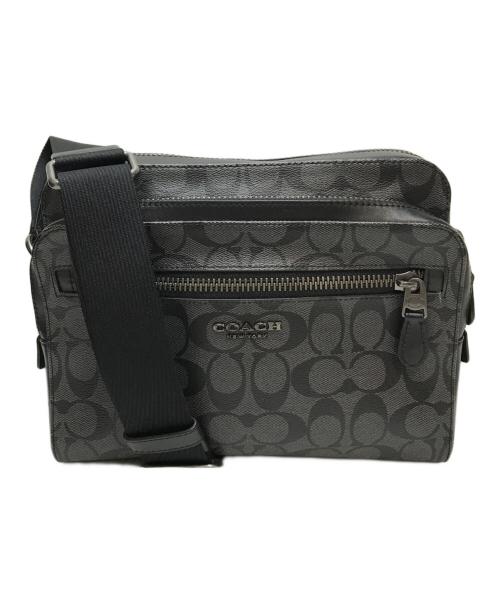 COACH（コーチ）COACH (コーチ) シグネチャーショルダーバッグ ブラックの古着・服飾アイテム