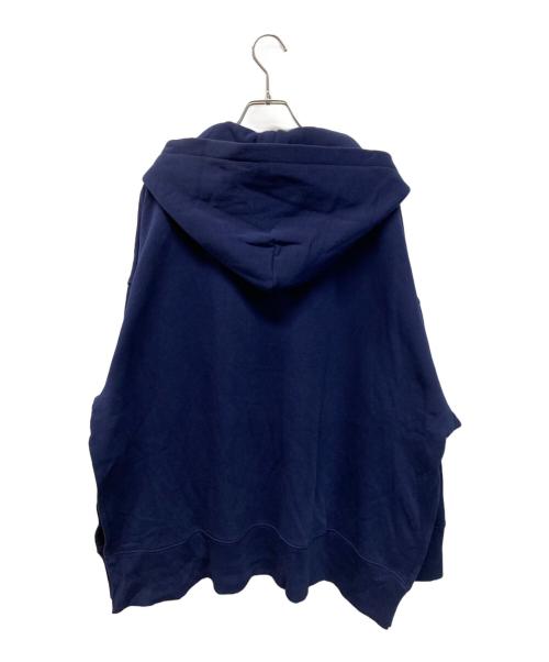 POLO RALPH LAUREN（ポロ・ラルフローレン）POLO RALPH LAUREN (ポロ・ラルフローレン) オーバーサイズレースアップフーディ ネイビー サイズ:XSの古着・服飾アイテム