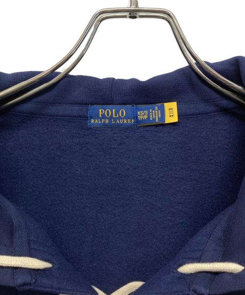 POLO RALPH LAUREN（ポロ・ラルフローレン）POLO RALPH LAUREN (ポロ・ラルフローレン) オーバーサイズレースアップフーディ ネイビー サイズ:XSの古着・服飾アイテム