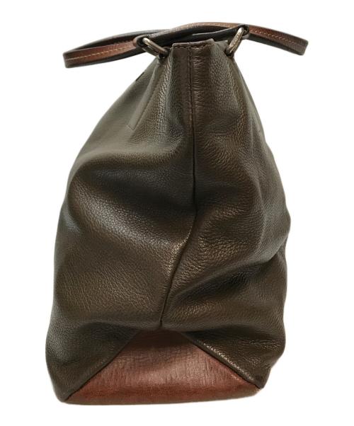 Daniel&Bob（ダニエル＆ボブ）Daniel&Bob (ダニエル＆ボブ) TOMORROW LAND (トゥモローランド) レザートートバッグ ブラウンの古着・服飾アイテム