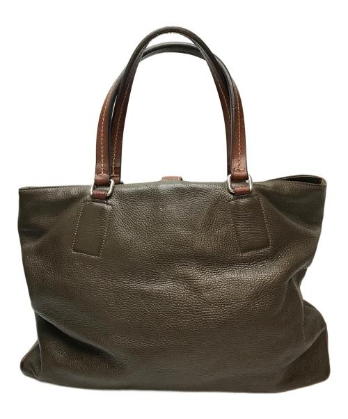 Daniel&Bob（ダニエル＆ボブ）Daniel&Bob (ダニエル＆ボブ) TOMORROW LAND (トゥモローランド) レザートートバッグ ブラウンの古着・服飾アイテム