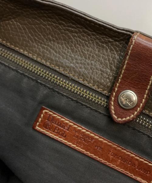 Daniel&Bob（ダニエル＆ボブ）Daniel&Bob (ダニエル＆ボブ) TOMORROW LAND (トゥモローランド) レザートートバッグ ブラウンの古着・服飾アイテム