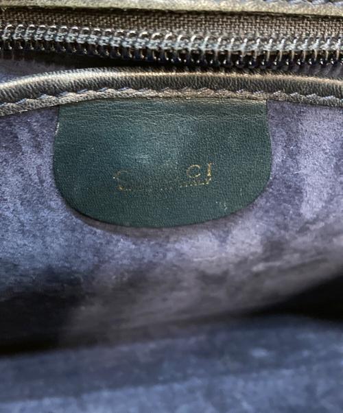 GUCCI（グッチ）GUCCI (グッチ) シェリーラインショルダーバッグ ネイビーの古着・服飾アイテム