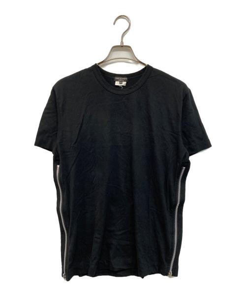COMME des GARCONS HOMME PLUS（コムデギャルソンオムプリュス）COMME des GARCONS HOMME PLUS (コムデギャルソンオムプリュス) サイドジップＴシャツ ブラック サイズ:Ｍの古着・服飾アイテム